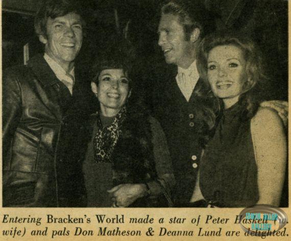 Peter Haskell, Don Matheson and Deanna Lund