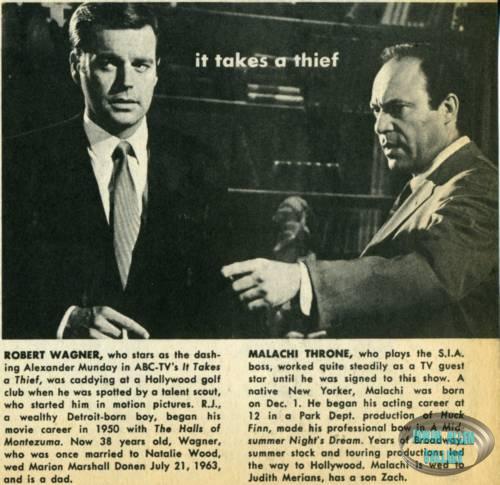 Robert Wagner and Malachi Throne