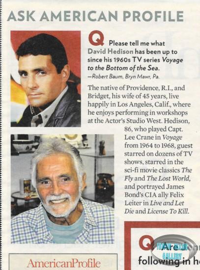 David Hedison Clipping