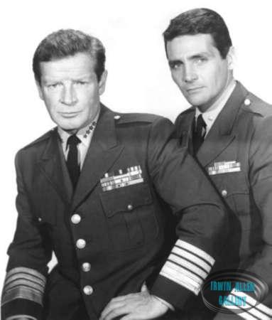 Richard Basehart and David Hedison in Voyage to the Bottom of the Sea