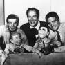 Richard Basehart, Vincent Price, David Hedison and their alter egos in Voyage to the Bottom of the Sea