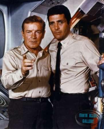 Richard Basehart and David Hedison in Voyage to the Bottom of the Sea