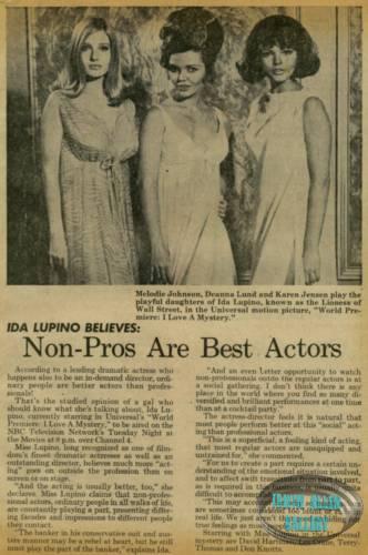 I Love a Mystery Article