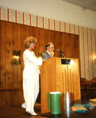 Deanna Lund and Dr. Fred at RoVaCon Convention in 1990