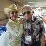 Deanna Lund and Dr. Fred at the Western Film Fair in July 2009