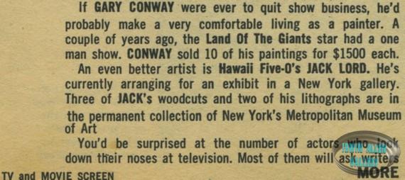 Gary Conway clipping