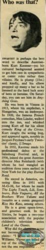 British TV Times clipping