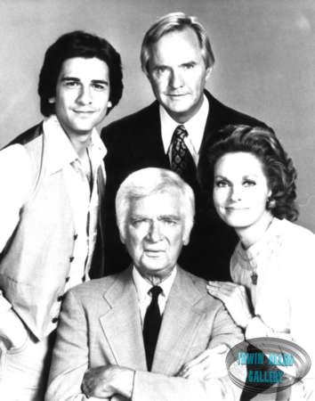 Lee Meriwether with the cast of Barnaby Jones