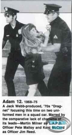Martin Milner with Kent McCord in Adam-12
