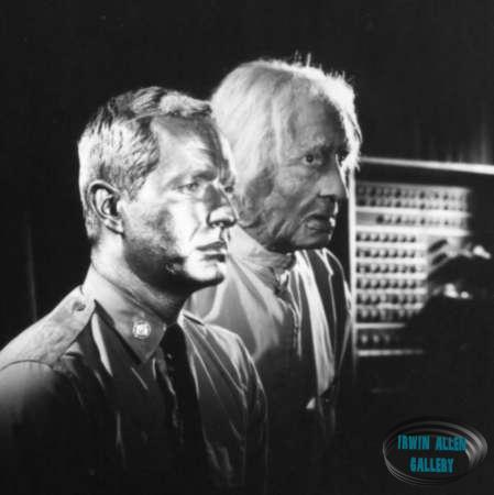 Robert Dowdell with Victor Jory in Voyage to the Bottom of the Sea "Fires of Death"