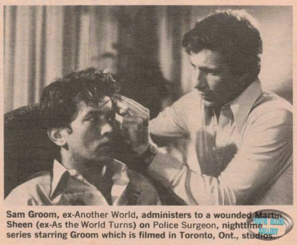 Sam Groom with Martin Sheen
