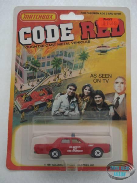 Matchbox Code Red Fire Chief's Car