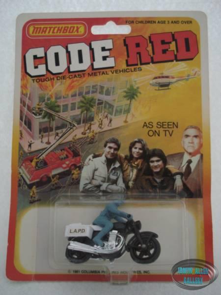Matchbox Code Red Police Motorcycle