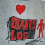 Giants Log jacket hand painted by Paul Zastupnevich