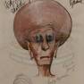 Planet X Alien Head Drawing
