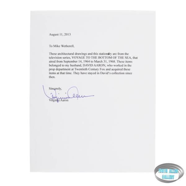 Seaview Blueprints Letter