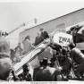 Irwin Allen filming TWA aeroplane