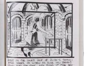Alice and Pinocchio Drawings