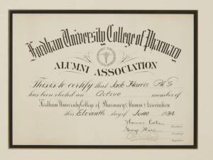 Jonathan Harris Certificates