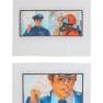 Lot #100 Swarm Original Storyboard Illustrations