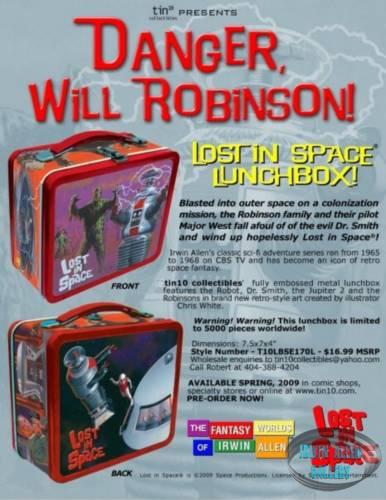 Lost in Space Tin Lunchbox Sales Sheet