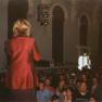Marta Kristen addresses audience