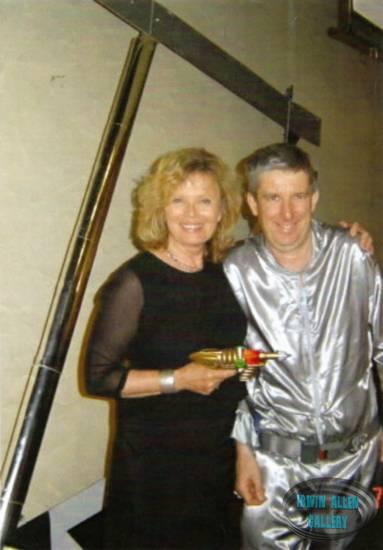 Marta Kristen with John Reid by Landing Gear Prop