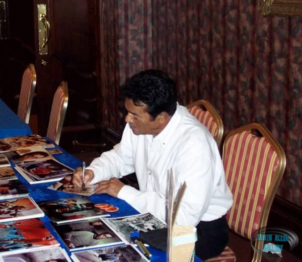 Don Marshall signing autographs