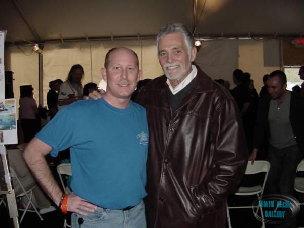 Simon with David Hedison