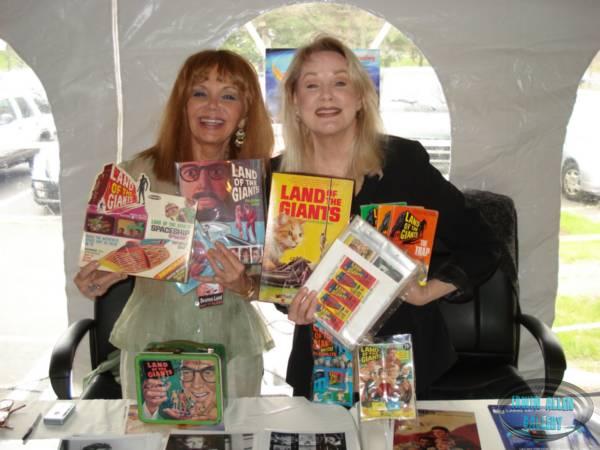 Deanna and Heather with Land of the Giants collectibles