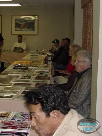 Land of the Giants Cast at their tables