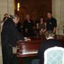 Allan Hunt gives an impromptu piano performance