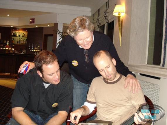 Allan Hunt with his sons Christian and Ashley