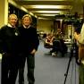 Ron Harper and Allan Hunt being filmed