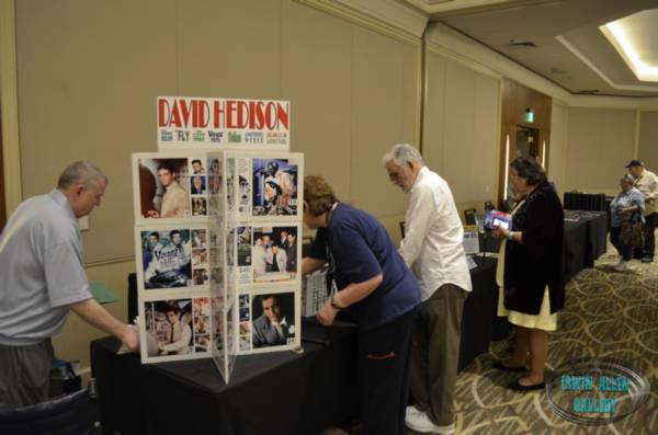 David Hedison and Diane preparing table