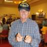 Mark Goddard wearing gift cap from Chris