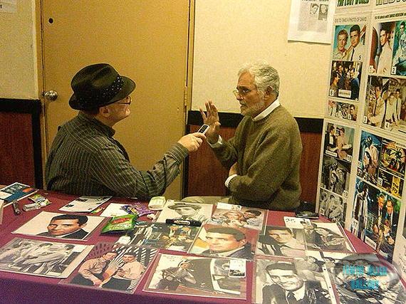 David Hedison being interviewed