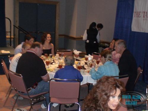 Felix and Gil at the evening banquet
