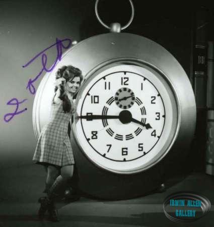 Deanna Lund checks on the time in giant land