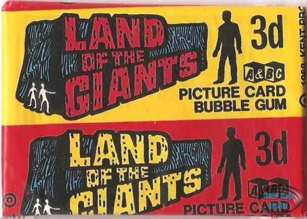 Land of the Giants Bubble Gum Pack