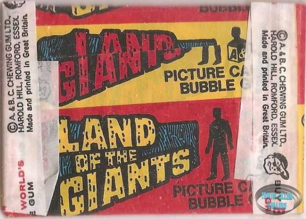 Land of the Giants Bubble Gum Pack