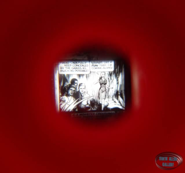Movie viewer frame through eyepiece