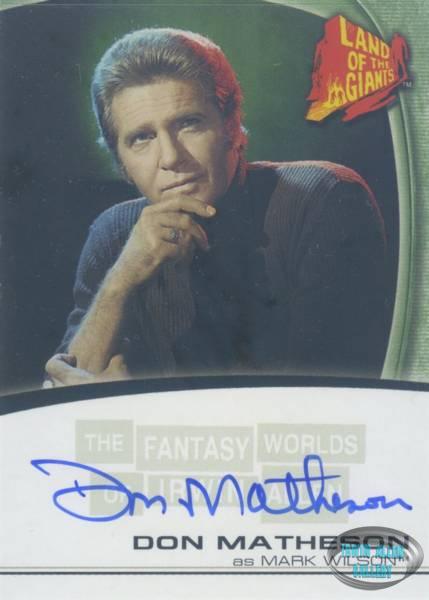 Don Matheson Autograph Card A11