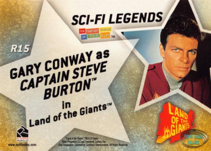 Legends Card Back #R15 Gary Conway