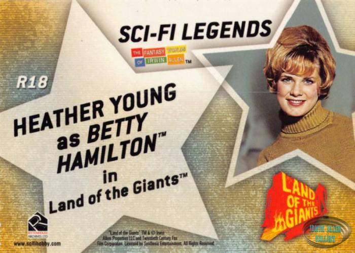 Legends Card Back #R18 Heather Young