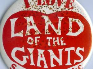 I Love Giants Button