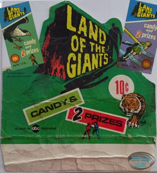Land of the Giants Candy Display Box Lid