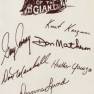 Pre-printed signatures