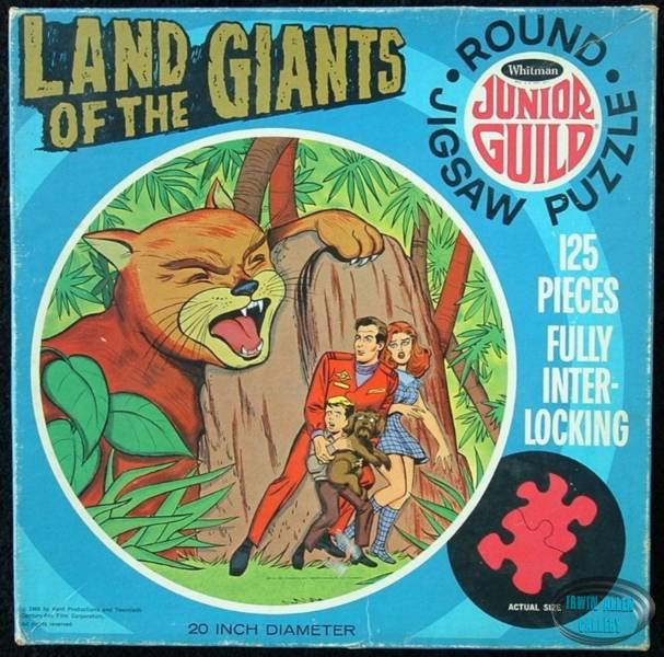 Land of the Giants Round Jigsaw Puzzle