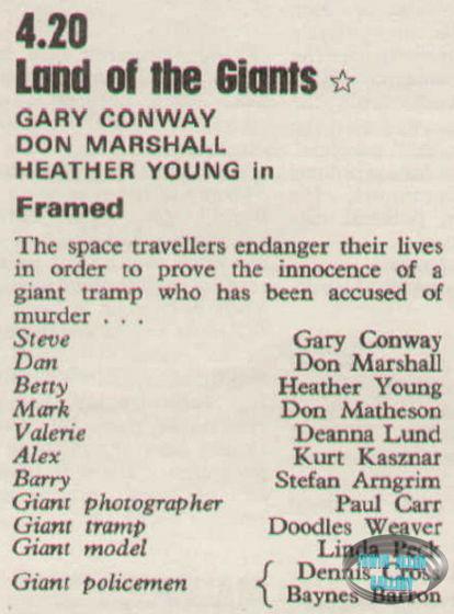 Framed Thursday 31st August 1972